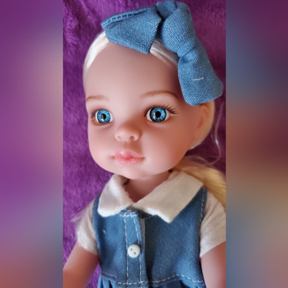 New Girl Full Vinyl Doll with Clothes, Sweet Face 13"